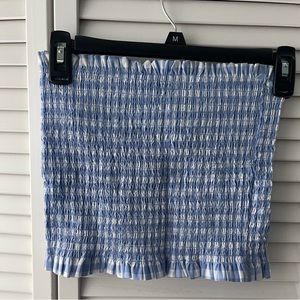 Multi colored tube top, size small, more structured material